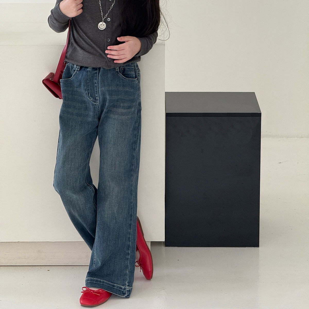 女童喇叭牛仔裤儿童装休闲秋季