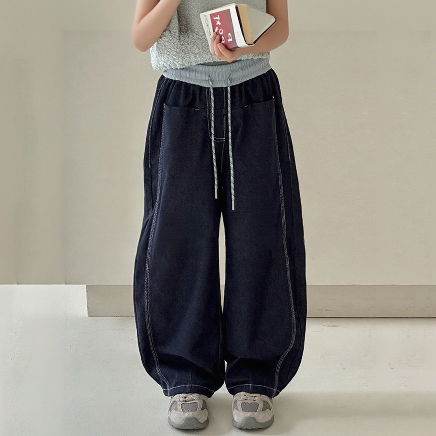 女童宽松牛仔裤2025秋季新款