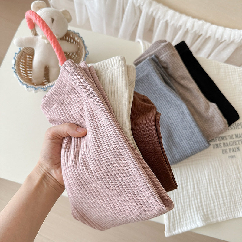 女童修身坑条毛线裤2025秋季女宝宝纯色打底裤紧身裤修身内搭洋气,童装/婴儿装/亲子装,打底裤,淘宝优惠券,粉丝福利购,淘宝优惠卷