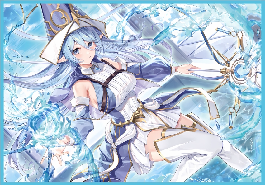 游戏王妹套 圣殿的水遣 保护卡套官套尺寸  63*90mm