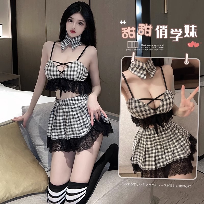 学生装女制服cosplay性感日本学院风校园纯欲诱感套装JK水手服女 女士内衣/男士内衣/家居服 肚兜 原图主图