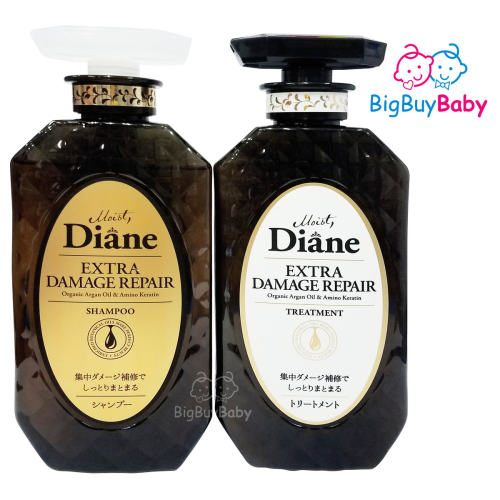 香港进口版Moist Diane香水贵油深层修护洗发护发套装450毫升x2黑