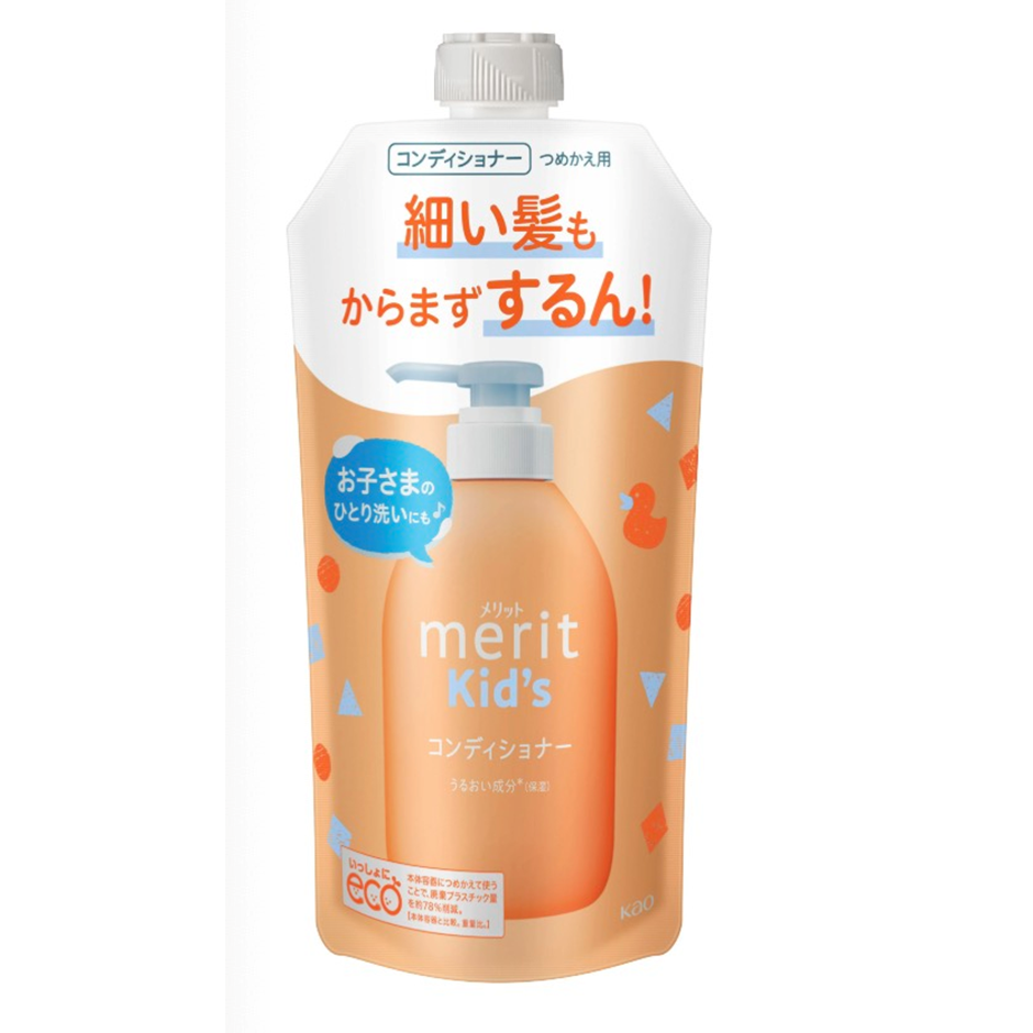 KAO花王小童护发素修护霜补充装285ml秀发头皮的弱酸性无硅灵配方