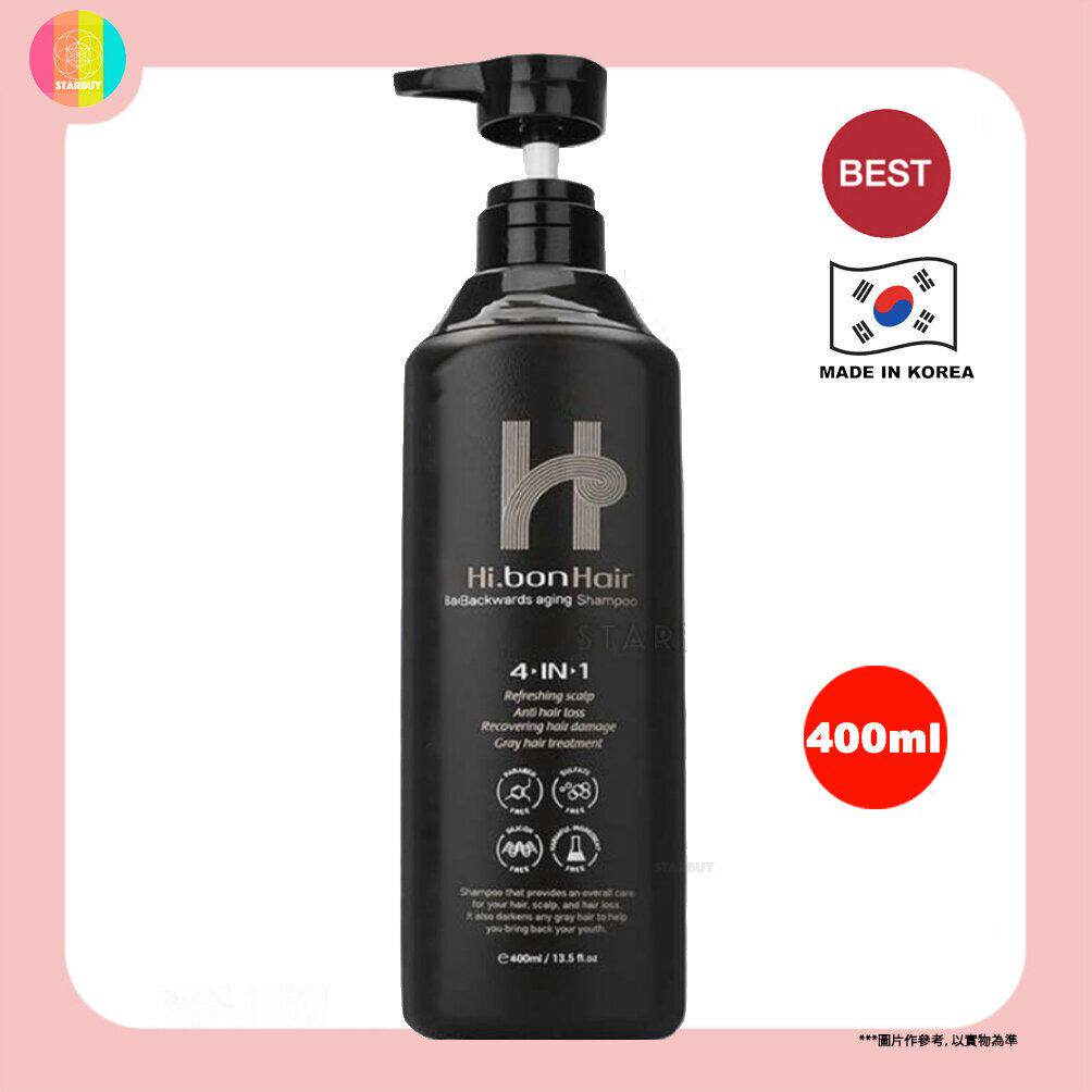Hi.bonHair 4-IN-1逆龄啡发洗发水400毫升韩国皇牌丰盈牌护发系列