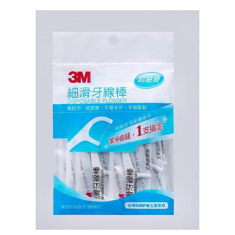 香港-3M - 细滑牙线棒 DF02 32支装 1包