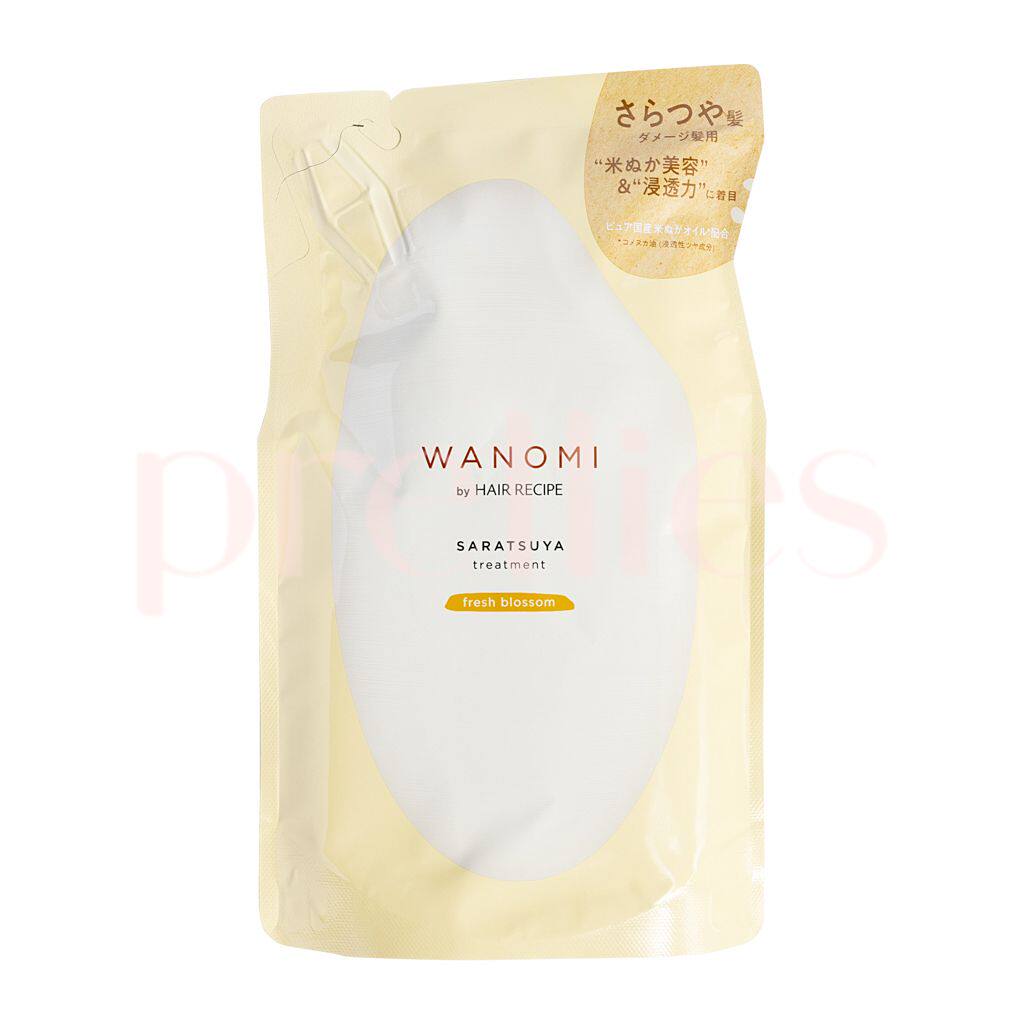 HAIR RECIPE 清爽亮泽护发素新鲜花香受损发质补充装300g金纯米瓶