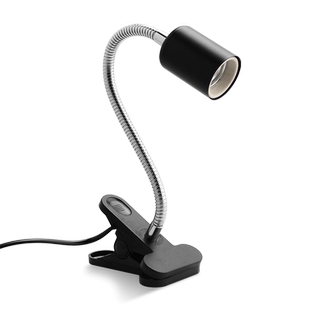 爬宠任意弯曲灯架爬虫UVAUVB陶瓷加热灯架乌龟晒台带开关灯罩