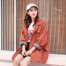 早秋款 宽松ins潮上衣 女装 牛仔外套女春秋季 百搭初秋韩版 2019新款