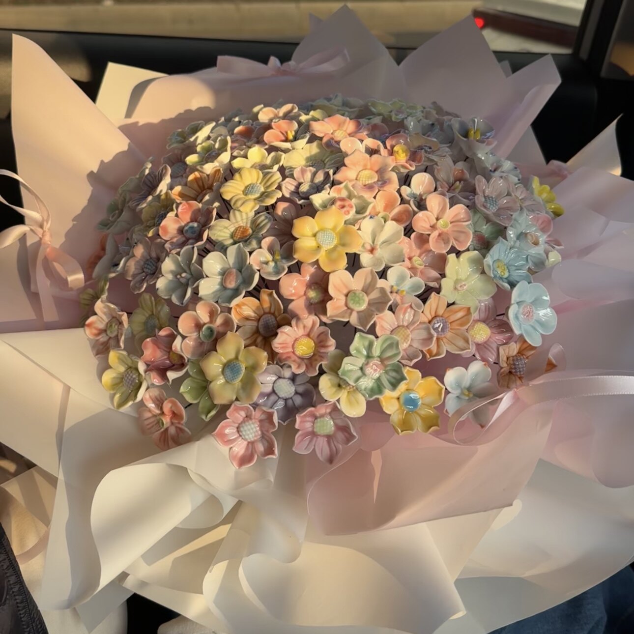 景德镇陶瓷花束成品情人节礼物送闺蜜生日礼物女生创意七夕情人节