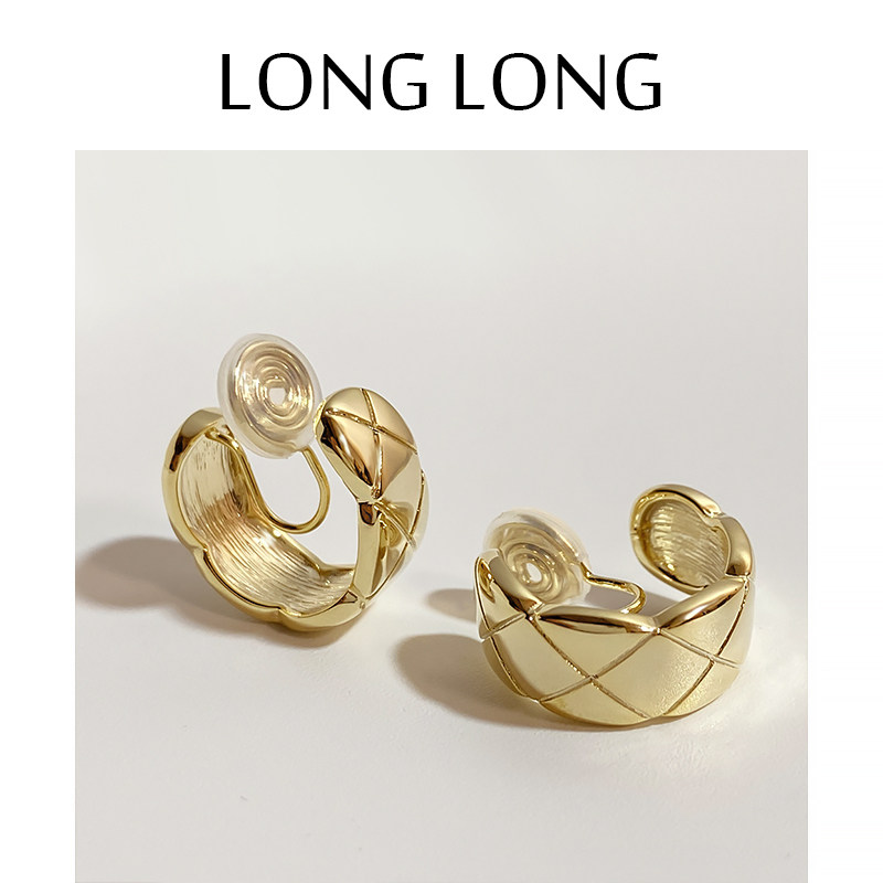高级感蚊香盘耳饰女冷淡风耳夹无耳洞圈圈复古耳环女2023年新款潮,饰品/流行首饰/时尚饰品新,耳夹,淘宝优惠券,粉丝福利购,淘宝优惠卷