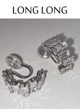 蚊香盘耳环女高级感耳夹无耳洞耳饰小众设计潮气质时尚百搭纯银钉