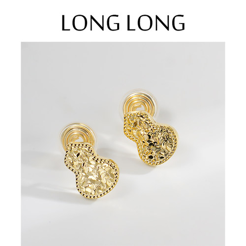 LONGLONG新中式金色葫芦耳环