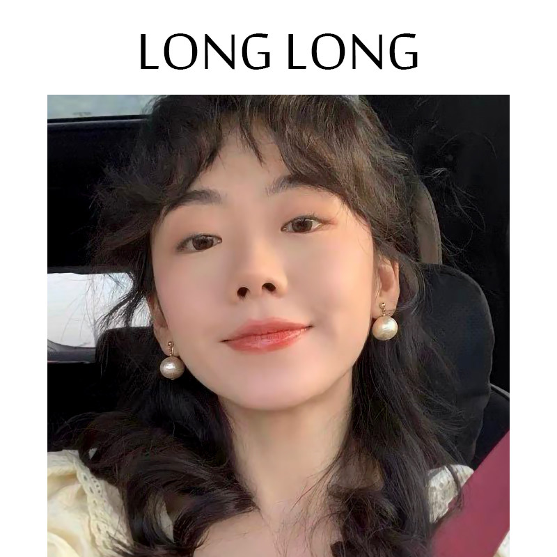气质大棉花珍珠耳环女高级感蚊香盘耳夹无耳洞耳坠潮简约大气百搭
