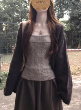 慵懒高级感毛衣套装女