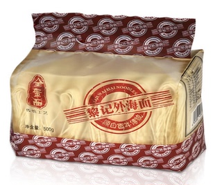 广东  黎记外海全蛋面 银丝面500g*4袋 （爽滑弹牙 非油炸袋装）