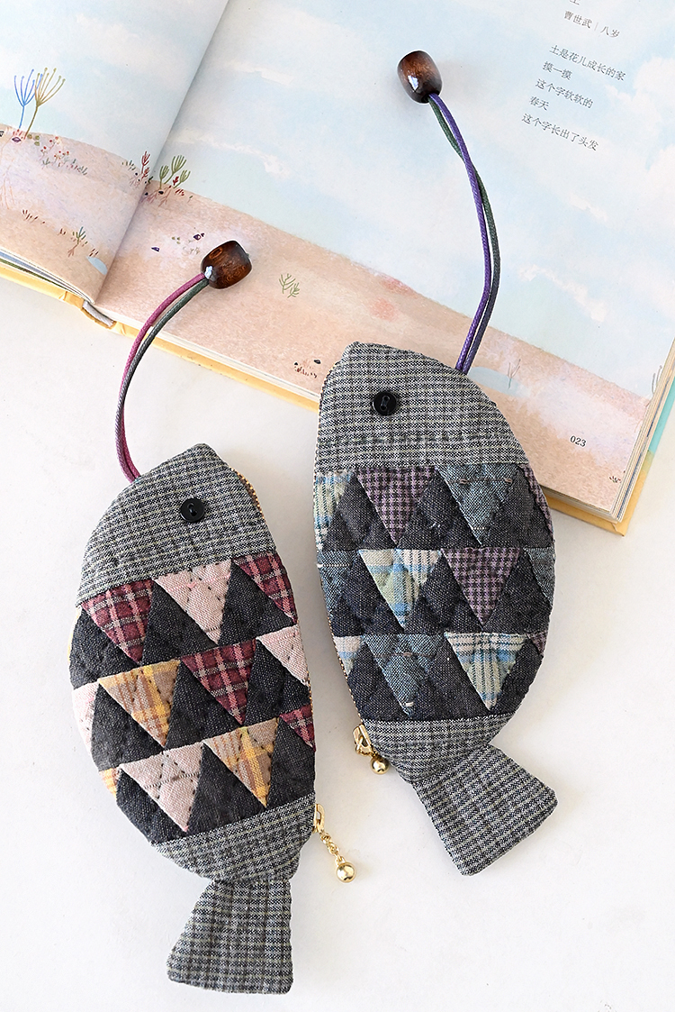 手工DIY材料套包玫瑰拼布鱼儿