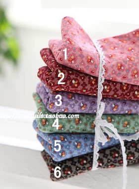 手工DIY棉布/韩国进口拼布布料/印花棉布 1/4码 1401-19