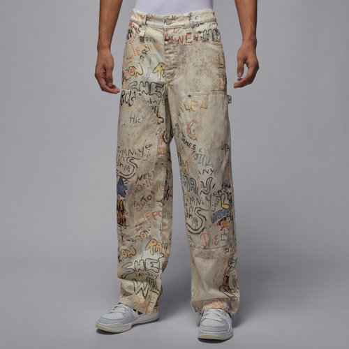 NIKE/耐克 男裤秋新款Jordan印花涂鸦复古运动直筒长裤HV0086-203