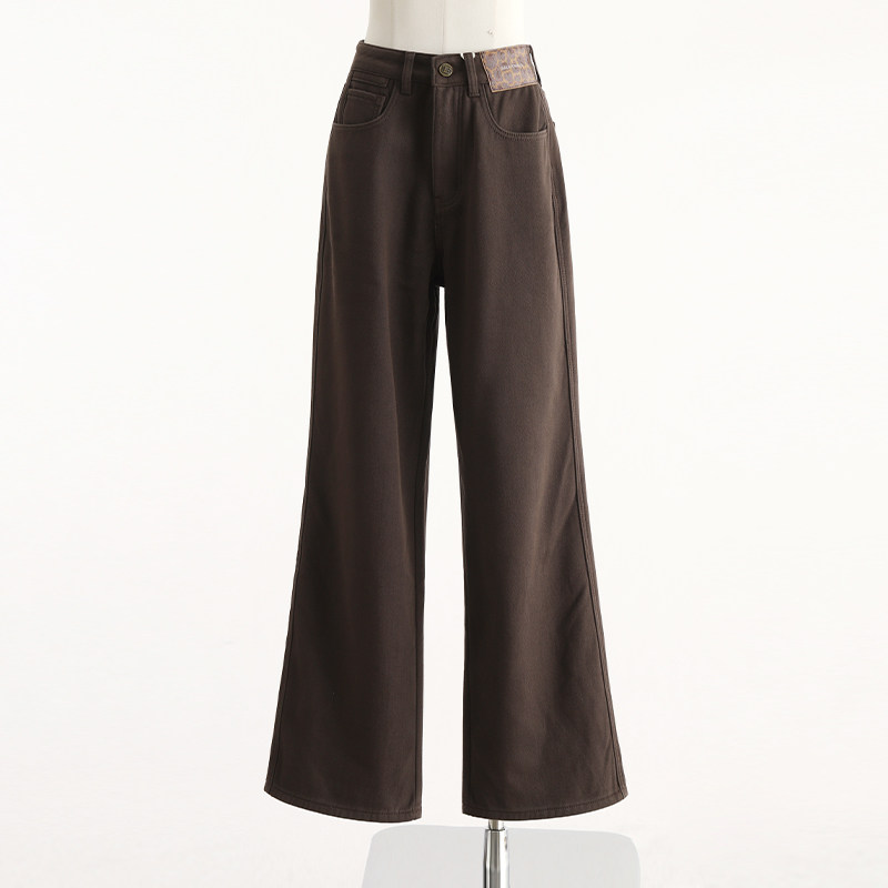 专柜正品折扣●美式显瘦阔腿牛仔裤时尚宽松休闲直筒裤2025冬新款,女装/女士精品,牛仔裤,淘宝优惠券,粉丝福利购,淘宝优惠卷