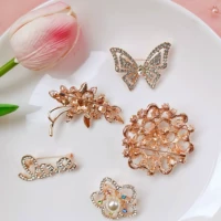 Hàn Quốc đơn giản vòng rhinestone trâm cài áo khoác nữ boutonniere kích thước pin chống đi áo len cardigan phụ kiện khóa - Trâm cài ghim cài áo PNJ