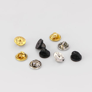 通用合金胸针蝴蝶扣胸章徽章备用扣刺马针底座背扣橡胶扣厂家直发