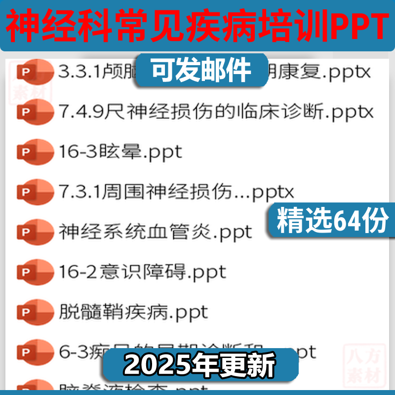 神经科常见疾病培训PPT内科ef外科头痛血管中枢系统症学习课模板