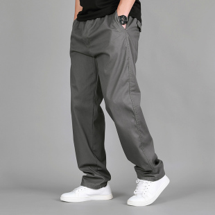 宽松直筒裤 工装 裤 秋季 子潮流休闲裤 春秋纯色高腰男士 男长裤 男 新品