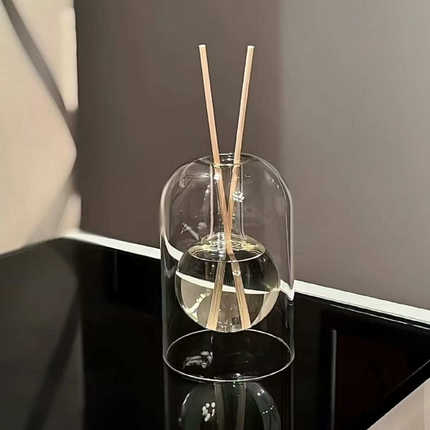 创意无火香薰瓶ins日式无印家居小城伊香桌面精油扩香器摆件装饰