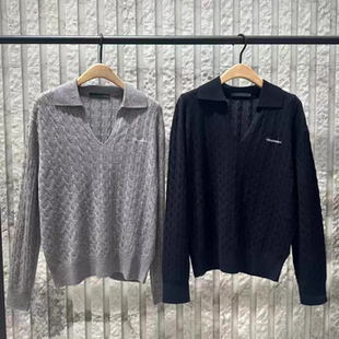 绵羊毛轻复古V领刺绣针织衫 2026春新品 正品 MBF1SWT051 C系列