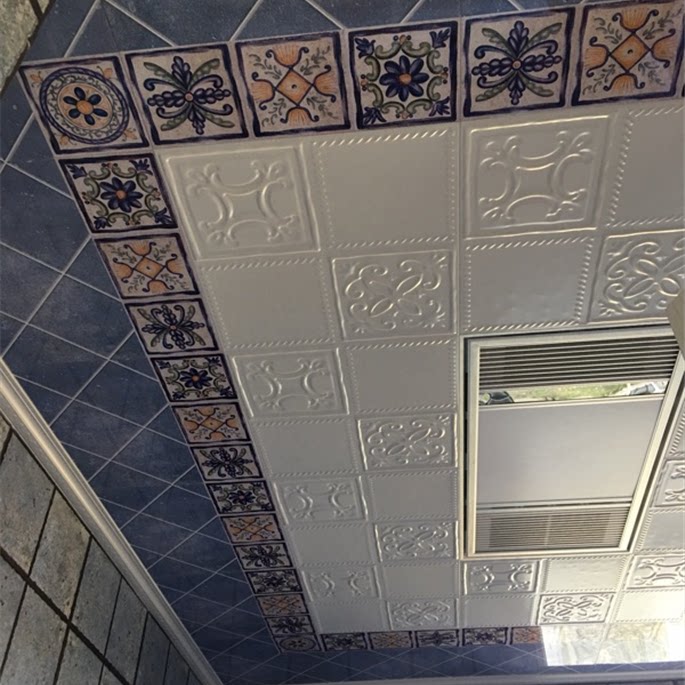 kd金鼎集成吊顶铝扣板蓝色地中海风格厨房卫生间阳台天花吊顶