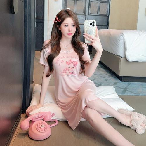 少女感带胸垫莫代尔睡裙