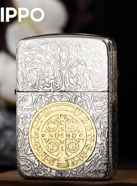 zippo打火机正品1941纯银錾金康斯坦丁男士收藏防风煤油打火机