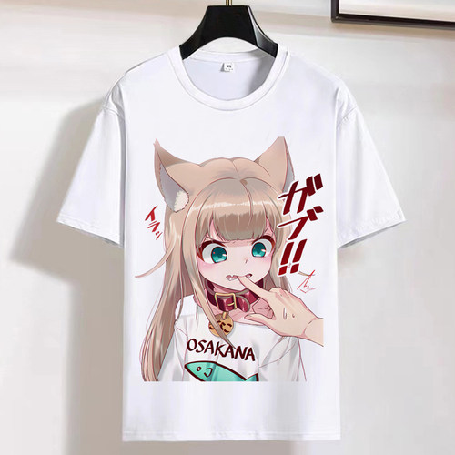 系40原猫娘cos服短袖动漫t恤