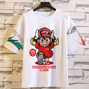 阿拉蕾联名七龙珠孙悟空短袖T恤卡通百搭休闲新款半袖学生潮牌ins