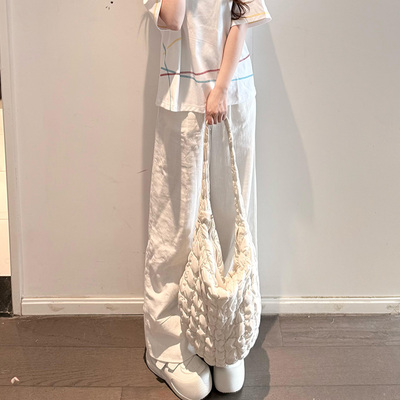 天丝亚麻山本裤女垂感