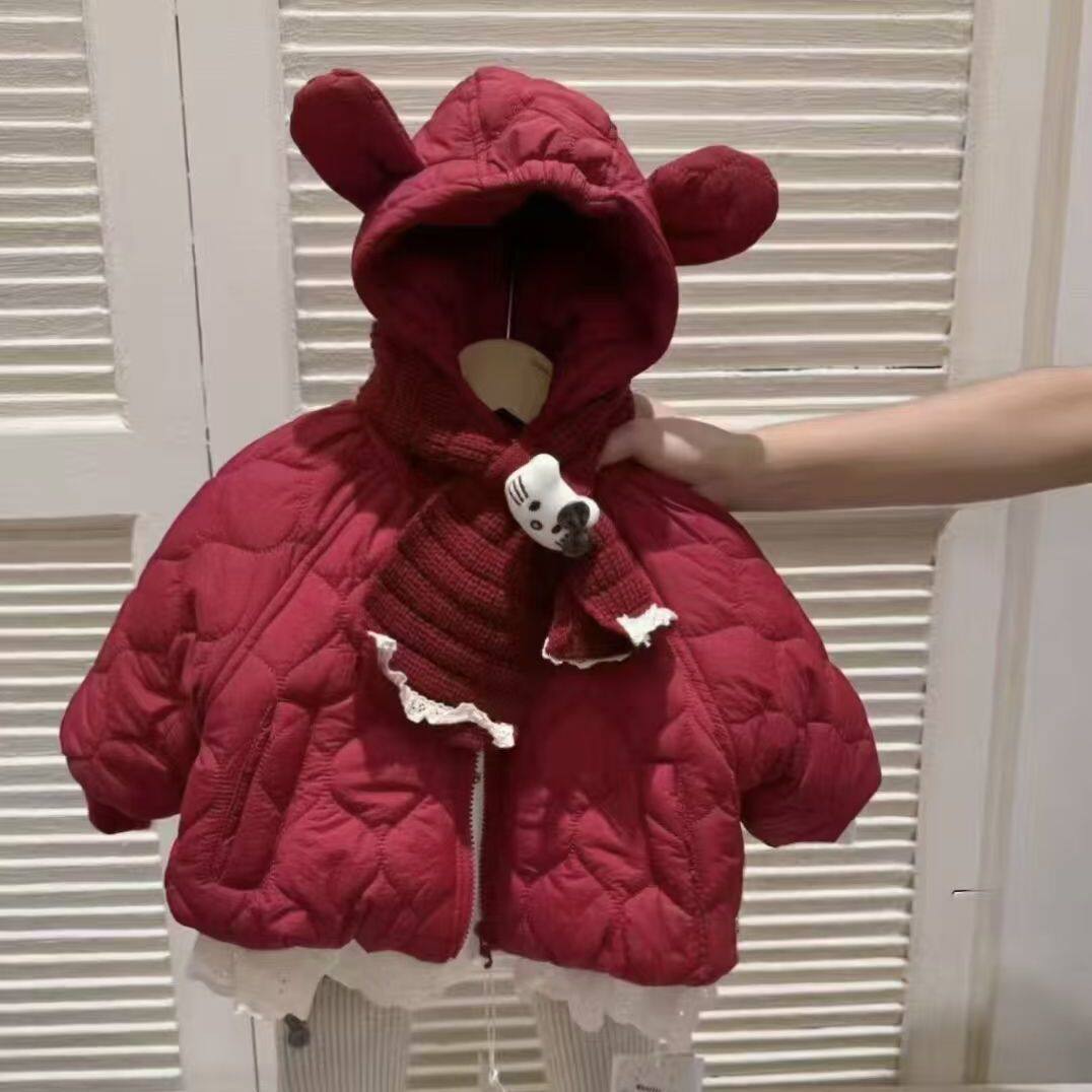 女童冬装棉服2025新款宝宝棉袄