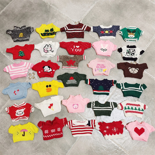 30厘米毛绒玩具公仔衣服玻尿酸鸭小羊小熊棉花娃娃玩偶的毛衣