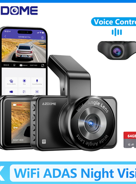 AZDOME Dash Cam M17Pro CarDVR ADAS Voice Control 24H Parking