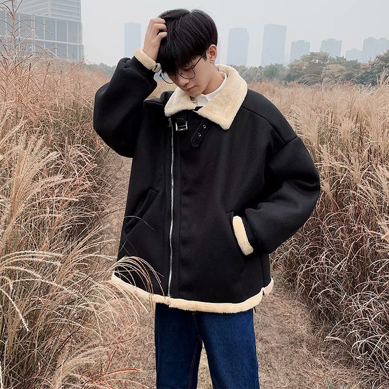 韩版潮流冬季加厚bf风男士棉衣