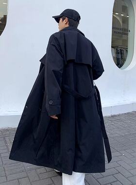 中长款男士外套翻领潮流大衣