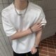 重磅高级夏季 男女简约五分袖 正肩显瘦短袖 T恤轮廓线纯色重磅半袖