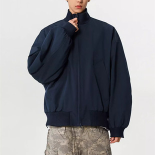 美式高街立领飞行员夹克男宽松高级感廓形外套痞帅加厚棒球服上衣