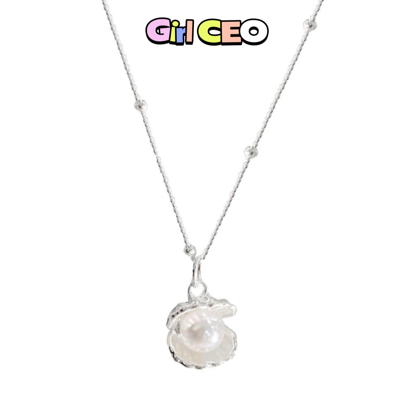 少女CEO【掌上明珠】公主贝壳珍珠吊坠项链女锁骨链轻奢小众设计