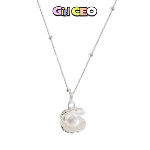 少女CEO | GIRLCEO【掌上明珠】公主贝壳珍珠吊坠项链女锁骨链