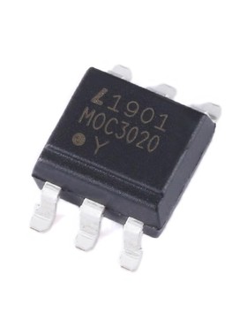 原装正品 MOC3020S-TA1 SMD-6 三端双向可控硅输出光电耦合器芯片