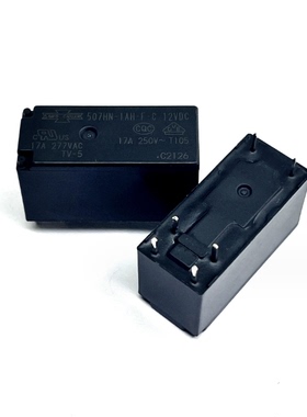 原装松川继电器507HN-1AH-F-C-12VDC 24VDC 一组常开6脚17A
