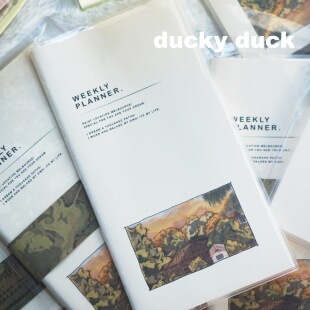 鸭鸭酱vlog同款「秋se」开学自律早起打卡学习日程本计划本单本