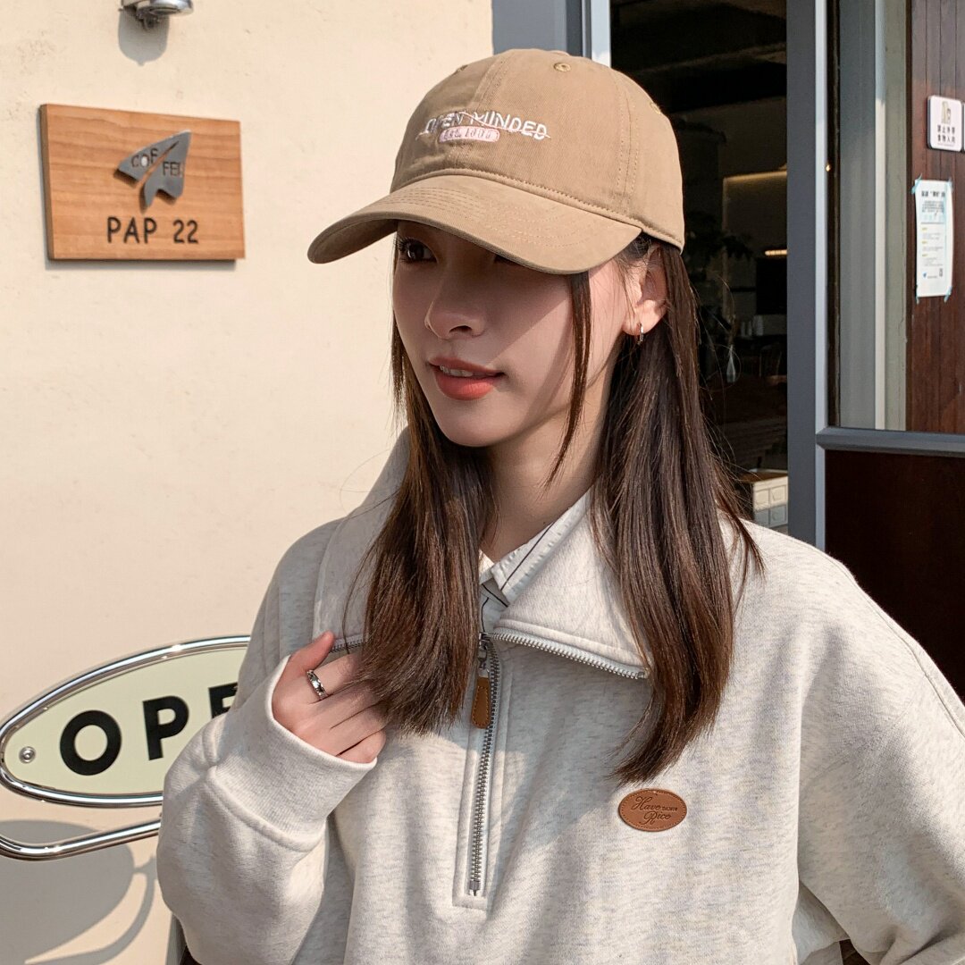 休闲百搭字母刺绣大童成人时尚棒球帽学生情侣出行遮阳防晒鸭舌帽
