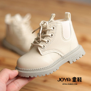 宝宝靴子1-2-3-6岁鞋女冬潮加绒大棉马丁靴软底中小童靴子男短靴4