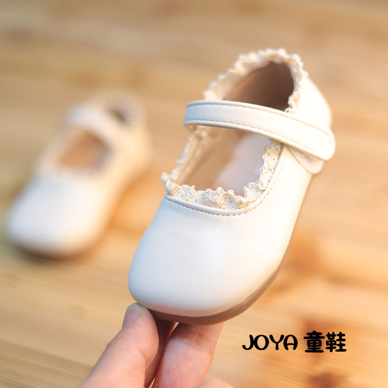 2025早春款新款女童蕾丝边公主鞋